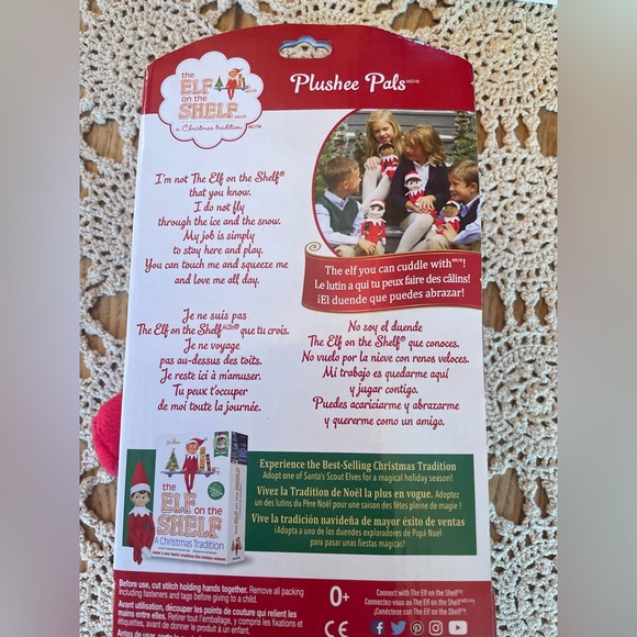 Elf on The Shelf: Christmas Plushee Pals Bundle Dark Skin Brown Eyed Boy - Picture 4 of 5